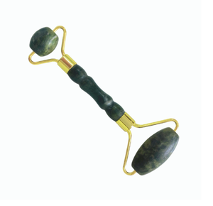 Rouleau de massage facial en pierre de jade Xiuyan, outil de soin de la peau, revitalisant pour la peau, cadeau pour femme, prix avantageux - Product Image 1