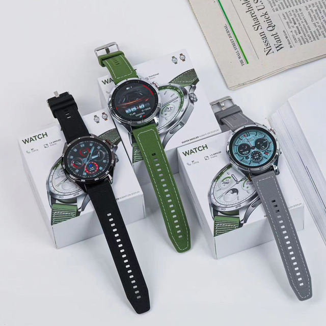 New Stock Arrival Watch 4 Support Custom Dial Round 1.43Inch TFT Color Full Touch Screen Heart Rate Health Monitoring SmartWatch