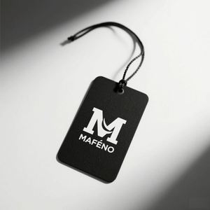 Custom Luxury Garment Swing <b>Tags</b> <b>Clothes</b> Label Print Name Logo Recycled Paper Hangtags Shoes Bags Customized Designs 300-800gsm - Product Image 6