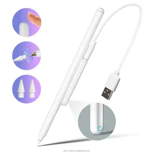 Portable Active Stylus Pen For Ipad Air 5 Magnetic Wireless Charging Pen Two Charge Way Tablet Writing For Apple Pencil Purple