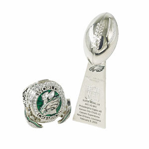 Nuovo Anello Commemorativo del 59° Super Bowl 2025 dei Philadelphia Eagles, Set Trofeo con Elegante Confezione in Legno - Product Image 2