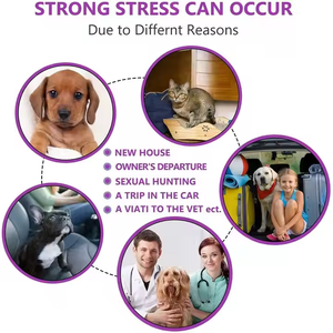 Comfortable <strong>Rubber</strong> Pet <strong>Leash</strong> Long Lasting Pheromone Soothing Fashion Animal Design for Cats <strong>Dogs</strong> Reduce Anxiety Stress - Product Image 5