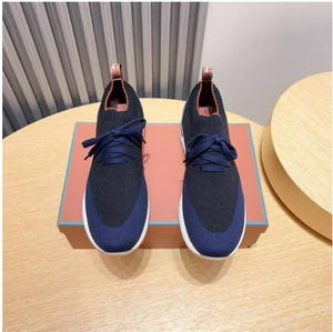 รองเท้ากีฬาลำลองแฟชั่นสำหรับผู้ชายสไตล์ยุโรป2025ถุงเท้าถักแบบถักระบายอากาศได้ดีสำหรับฤดูใบไม้ผลิ - Product Image 4