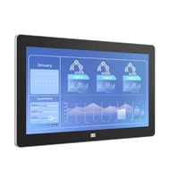 Moniteur industriel LCD IEI DM2-W238K 23,8 pouces IP65 avec caméra intégrée, anti-reflets et anti-UV PCAP