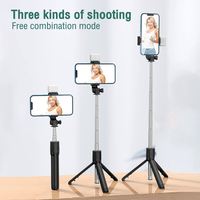 Mini support de téléphone rotatif extensible Flexible trépied Selfie Stick trépied caméra vidéo en direct support de téléphone avec télécommande