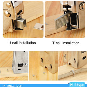 Pistola <span class=keywords><strong>de</strong></span> Grapas Manual <span class=keywords><strong>de</strong></span> Grado Industrial GS, Engrapadora <span class=keywords><strong>de</strong></span> Madera 3 en 1 <span class=keywords><strong>de</strong></span> Alta Resistencia para Puertas, Clavos en Forma <span class=keywords><strong>de</strong></span> T y U - Product Image 5