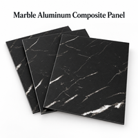 Panneau composite en aluminium marbré avec revêtement PE de 3 mm, 4x8 pieds, veine blanche, pour revêtement de comptoir de réception