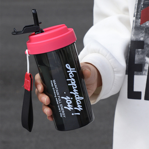 Summer Flower Tea Water Cups Promotional Gift High Quality Coffee <b>Straw</b> Cup Wholesale Portable Anti-Drop Plastic Water <b>Bottle</b> - Product Image 4