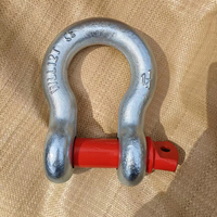 Manille à vis de type G209 US, forgée à chaud, galvanisée, pour levage, amarrage, remorquage marin et quincaillerie de remorquage