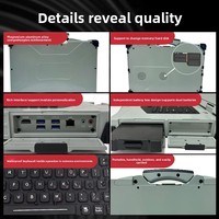 Laptop Industri Tahan Air dan Debu dengan Layar Ganda, Intel Core I5, RAM 16GB, Penyimpanan 128GB-2TB, Stok Kustom