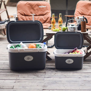 Vietnam OEM PP Thermal <b>Cooler</b> Box 11L Khaki 10-Hour Modern <b>Drinking</b> Custom Logo Portable Camping <b>Outdoor</b> Beverage SB TECH - Product Image 6