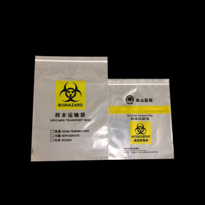 Sacchetti Monouso per Trasporto Campioni Chimici con Simbolo BIOHAZARD, Buste Autosigillanti in HDPE 7*17 per Provette di Test dell'Acido Nucleico - Product Image 4