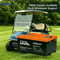 Batería LiFePO4 Calefactable 48V 105AH 5KW Grado A 6000+ Ciclos Profundos para Carro de Golf con BMS Inteligente RS485 Conector Anderson CE RoHS IP67 OEM ODM