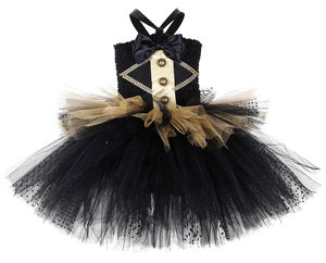 Vestido de tul para niños 2025 Punk Rock negro Halloween Cosplay escenario niña ropa circo elegante tutú vestido disfraces niños - Product Image 4