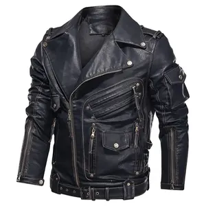High Quality Wholesale Custom Logo Black Motorcycle Style Wool Bomber Jackets