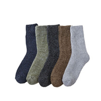 Chaussettes en coton antibactériennes chaudes pour hommes, motif dessin animé, en tissu éponge, vente en gros
