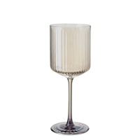 Verres à vin rouge en cristal côtelé violet vintage personnalisés Samyo en gros pour mariage, bar et service quotidien