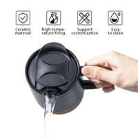 Tasse en Céramique Créative Personnalisable avec Logo, 350ml (12oz) pour Lait, Café, Thé – Idéale pour Bureau, Maison, Cadeau – Base en Liège et Couvercle Coulissant
