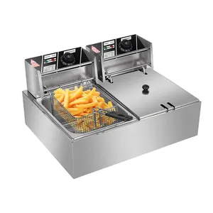 Commercial Industrial Kitchen Equipment Supply 2500w Economic Electric Deep Fryer French Fries