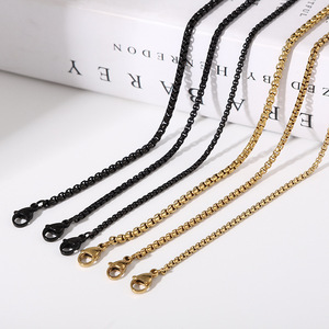 Edelstahl-Schmuck 2mm - 5mm Runde Königskette 45-100cm Grobe Halskette für Herren und Damen - Product Image 4