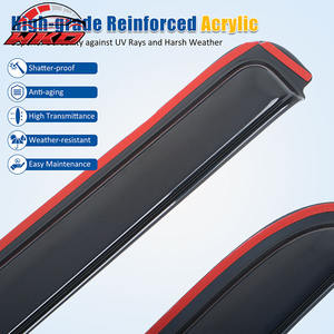 Pare-soleil de fenêtre pour Chevrolet Silverado et GMC Sierra 1500 & LD 2500, cabine étendue 14-19, protection latérale de la vitre de porte de voiture intégrée au cadre - Product Image 4