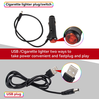 Lampe de pied LED RVB 12V pour intérieur de voiture Lumières d'ambiance décoratives Télécommande Application vocale Autres accessoires d'éclairage de voiture