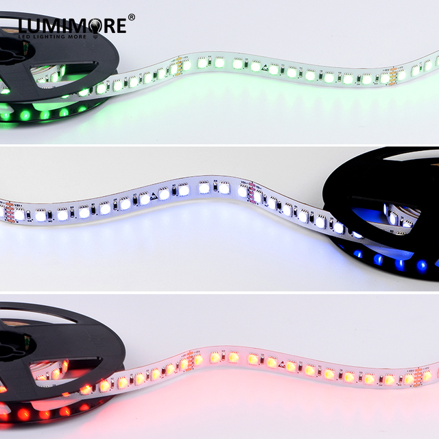 DIY LED Light Strip Multi Color 12mm Rgbw LED Strip 5050 SMD Soft LED Strip Light 50 Meter 20 Meters for Light Decorations Work