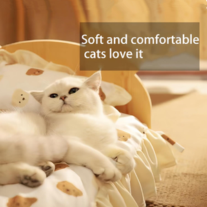Cama para Mascotas de Estilo Moderno y Adorable, Diseño de Princesa Gato, de Madera, Apta para Interiores y Exteriores, para Gatos y Perros - Product Image 5