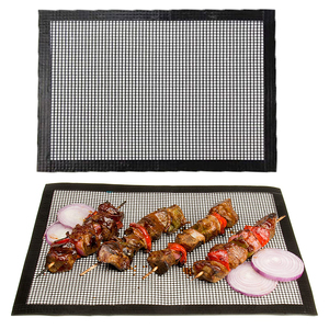 Factory Direct Supply Barbeque Non-stick Reusable Cooking PTFE Fabric Easily Cleaned BBQ <b>Grill</b> <b>Mesh</b> Mat - Product Image 1