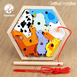 Nouveaux Blocs de Construction Créatifs Hexagonaux <span class=keywords><strong>2026</strong></span> – Puzzle 3D de Dessins Animés pour l'Éveil et l'Éducation Précoce – Jouets Éducatifs - Product Image 3