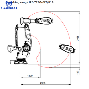 CLAWROBOT ABB 6-Axis 620kg Foundry Robot Die Casting Pick Foundry Cleaning Handling Robot Robatic Cobot Machining - Product Image 3