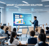 Tableaux blancs interactifs numériques 4K de haute qualité, disponibles en plusieurs tailles d'écran, avec écran tactile multipoint, en vente