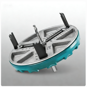 Scie cloche électrique TEBAK pour le travail du bois, perforateur pour plaques de plâtre, aluminium, plastique, outil réglable pour la découpe de trous - Product Image 1