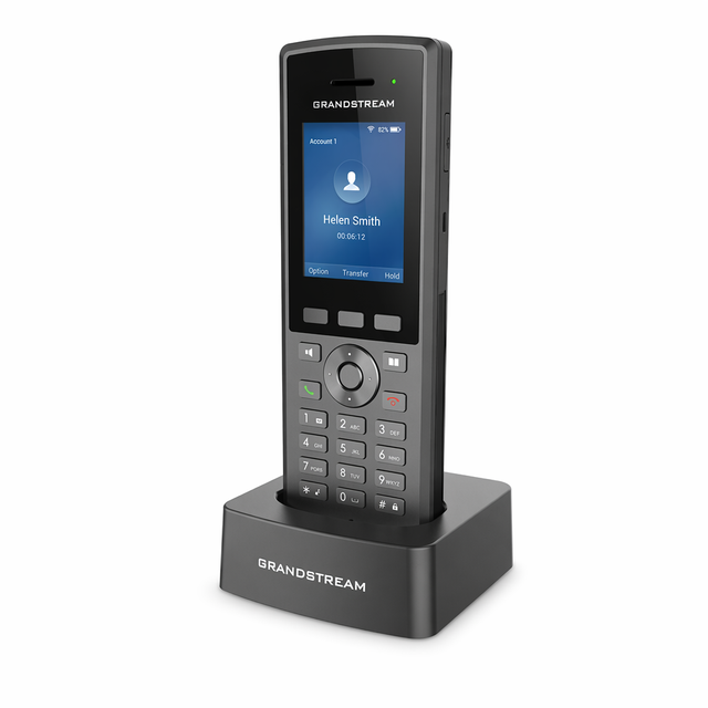 Grandstream WP825 WiFi IP Phone Dual Band 802.11ac BT Roaming IP67 Dual Mic HD Voice 8H Talk 2.4 Color LCD Cordless VoIP Phone