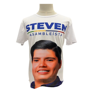 Polo à bas prix Logo personnalisé élection T-shirts pour hommes <span class=keywords><strong>Campagne</strong></span> de t-shirt blanc en coton doux - Product Image 4