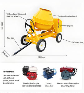 Mini Mezcladora de Concreto de Gasolina/Diésel de Alta Eficiencia y Amplio Uso, 6M/H, con Bomba y Motor para Uso en Construcción - Product Image 5