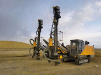 Foreuse hydraulique intégrée Blurbly B6A à tête rotative profonde pour forage en profondeur (DTH) avec cabine pour l'exploitation minière