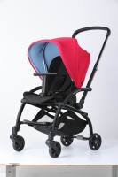 Chariot pour bébé 2-en-1 de couleur personnalisée Poussette de voyage de haute qualité avec cadre en aluminium pliable bidirectionnel 0-3 ans