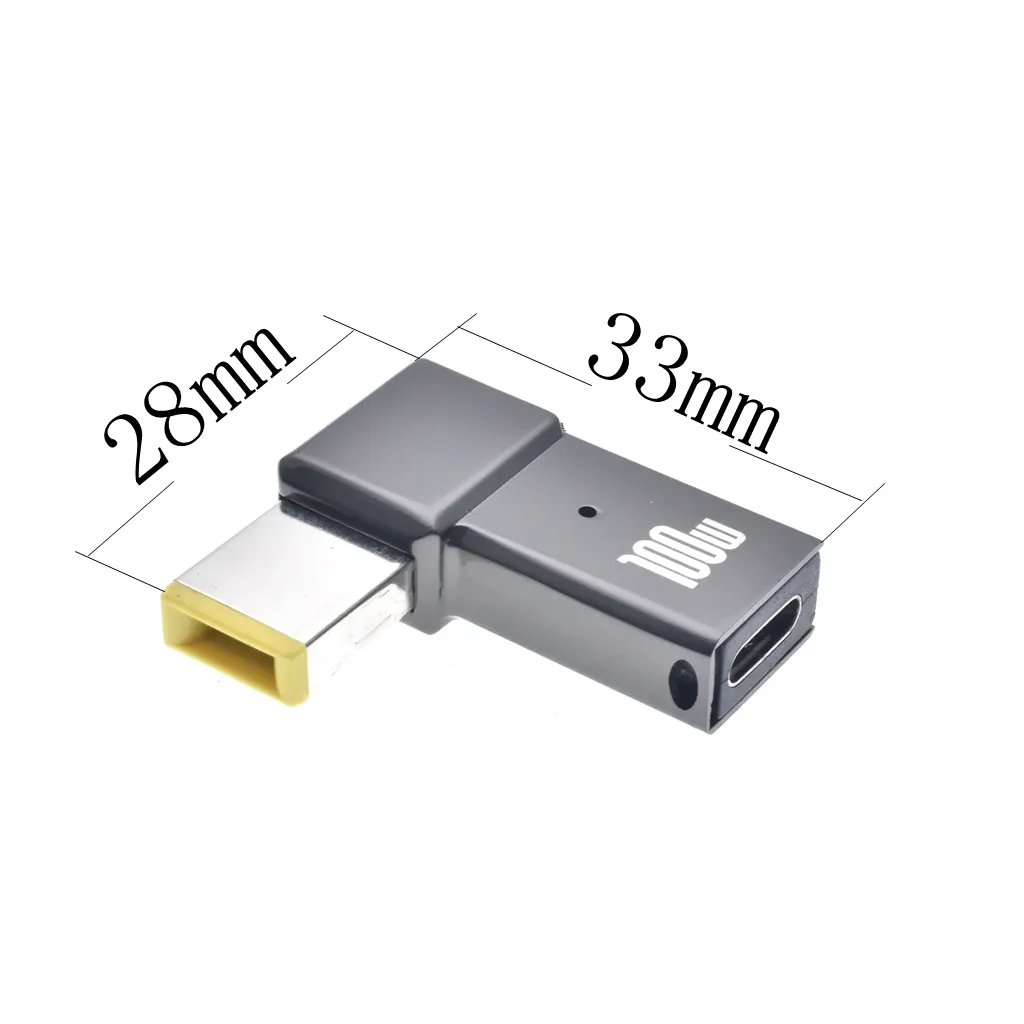 Vierkante Dc Barrel Jack Naar Type C Usb 5V Connector Power Adapter Voor Laptop Naar Type C Usb Pd opladen Apparaat Voor Lenovo