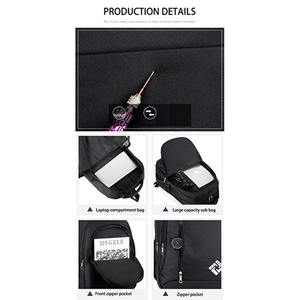 Venta al por mayor de gran capacidad de doble eslinga impermeable puerto de carga USB mejor ordenador portátil de <span class=keywords><strong>viaje</strong></span> mochila con compartimento lateral - Product Image 3