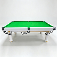 Table de billard PUSHIZHE de qualité supérieure, conçue de manière écologique avec des pieds ronds : idéale pour les loisirs à domicile