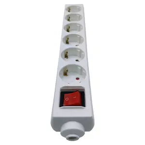 Haoyong Multi Plug Extension Socket Adapter 2 Pin Standaard Aarding Power Strip Verlenging