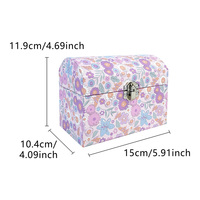 Caja de Música Giratoria Arqueada con Diseño de Girasol, Hecha a Mano y Personalizada, para Guardar Joyas y Pequeños Objetos, con Melodía, de Papel Ecológico