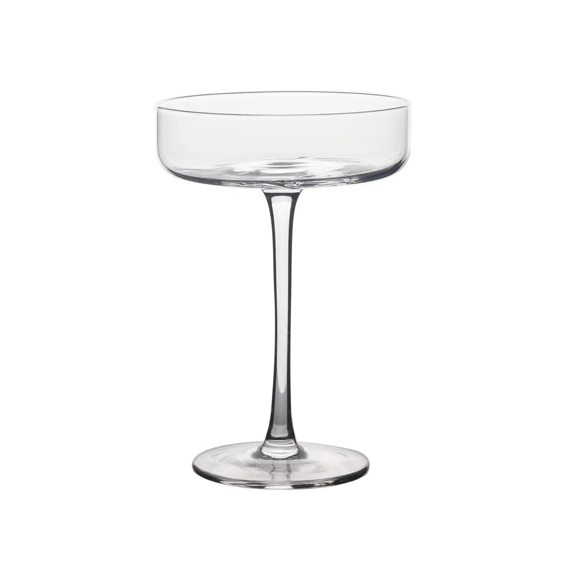 Creative crystal glass martini cocktail glass champagne glass bar home high-foot shallow dish ice cream bowl
