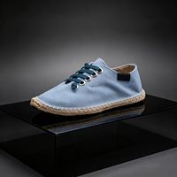 Espadrilles en toile pour hommes, vente en gros, semelle plate en caoutchouc, couleur unie, respirantes, printemps, été, automne, pour revendeurs