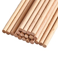 Broche en bambou à tête plate de 5mm, lanterne faite à la main, bâton en bambou pour bricolage