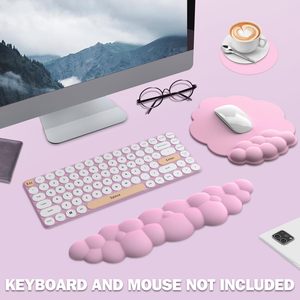 ענן צורת יד שאר כרית PU חומר אנטי להחליק גומי בסיס זיכרון קצף מקלדת משטח עכבר - Product Image 6