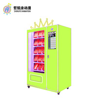 Distributeur automatique réfrigéré à écran tactile 24h/24, 60 canaux, 36 étagères, grande capacité, encaissement automatique, pour snacks et boissons.