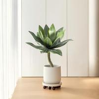 Pohon Tanaman Artifisial 62cm Tahan UV Daun Agave Artifisial Ornamen Lanskap Luar Ruangan