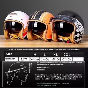 Nouveau <span class=keywords><strong>Casque</strong></span> de Moto Électrique ABS Toutes Saisons, Design <span class=keywords><strong>Vintage</strong></span> Ouvert Moitié-Visage, Priorité à la Sécurité pour Hommes et Femmes, Idéal pour le Motocross Transfrontalier - Product Image 2
